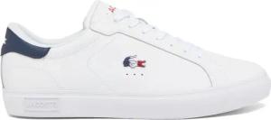 Lacoste Powercourt Sneaker Herren-weiß, dunkelblau in weiß, Größe: 44.5