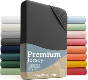 Laleni Spannbettlaken Premium für Beistellbett - Atmungsaktives Spannbetttuch, Gummizug: rundum, (2 Stück), 100% Baumwolle (150 g/m)