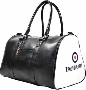 Lambretta Retro Sports Bag Tasche 23 x 40 x 25 T20064S-BLK/WHT