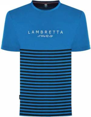 Lambretta Striped Herren T-Shirt SS0017-DK BLU
