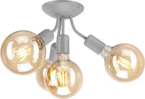 Lamkur Deckenleuchte VIGGO 39435 silber Stahl H/L: ca. 17x23 cm E27 4 Brennstellen