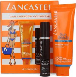 LANCASTER Selbstbräunungsserum Sun Beauty Expert Duo Velvet Touch Cream Face 365 Skin Repair Serum, 2-tlg., SPF 30