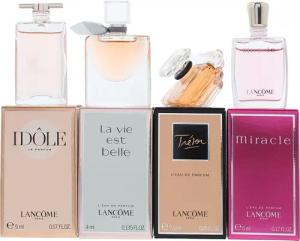 Lancome Mini-Geschenk-Set: Idole Eau De Parfum 5ml - La Vie Est Belle Eau De Parfum 4ml - Tresor Eau De Parfum 7.5ml - Miracle Eau De Parfum 5ml