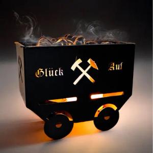 Landshop24 Räucherhaus Grubenhunt Bergbauhunt Teelichthalter Räucherkerz'l Halter, Original Erzgebirge