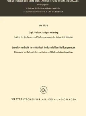 Landwirtschaft im städtisch-industriellen Ballungsraum
