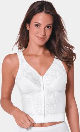 Lang-BH mit Vorderverschluss - weiß - Gr. 95 C von Goldner Fashion