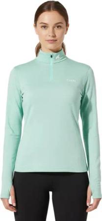 LangärLSiges Damen-T-Shirt aus 100 % Merinowolle – Björk 210 Zip