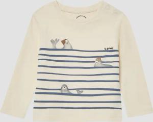 Langarm-Jersey-Shirt mit Frontprint