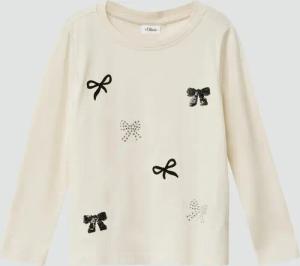 Langarm-Jerseyshirt mit Schleifen-Details