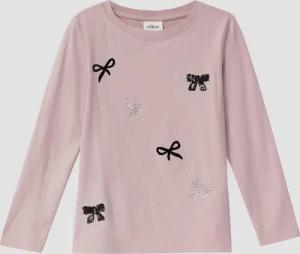 Langarm-Jerseyshirt mit Schleifen-Details