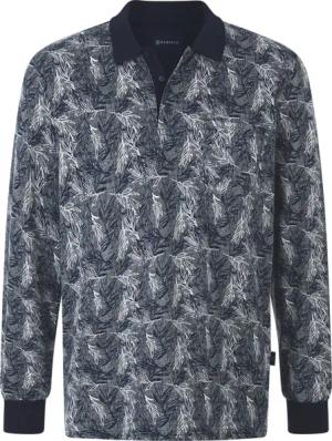 Langarm-Poloshirt PIETASTO grau