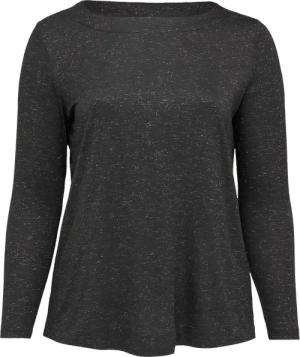 Langarm-Shirt mit Metallic-Garn-Effekt