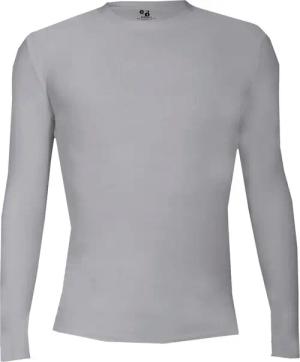 Langarm-Shirt Pro Compression Erwachsene Männer Rundhals Unterhemd
