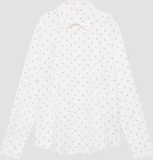 Langarmhemd aus Baumwollstretch mit All-over-Print