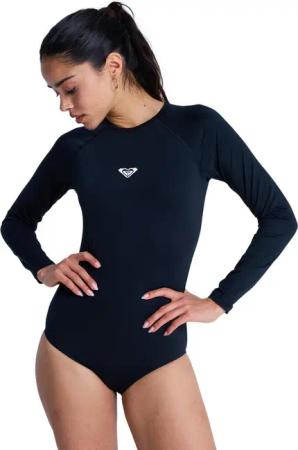 Langärmliger Badeanzug ESSENTIALS Schwarz Frauen