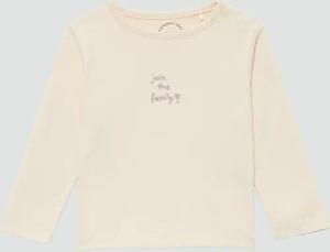 Langarmshirt aus Baumwolljersey mit Glitzerprint