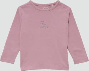 Langarmshirt aus Baumwolljersey mit Glitzerprint