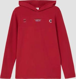 Langarmshirt aus leichtem Sweat mit Front- und Rückenprint