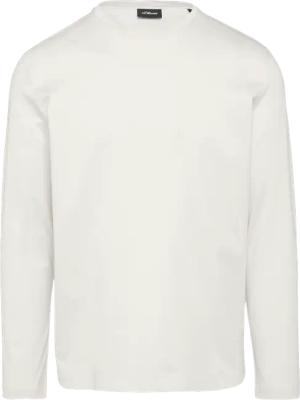 Langarmshirt aus merzerisierter Baumwolle mit Crew Neck