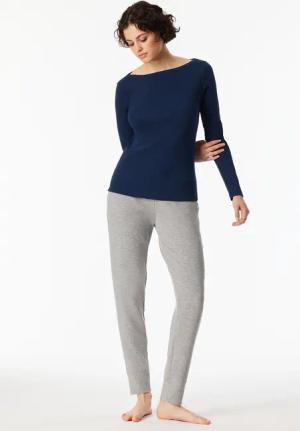 Langarmshirt Doppelripp U-Boot-Ausschnitt admiral - SCHIESSER 150 Years 36