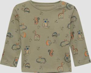 Langarmshirt mit All-over-Print aus Jersey