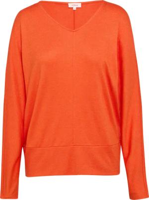 Langarmshirt mit Fledermausärmeln und breitem Bund