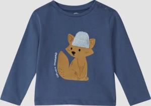 Langarmshirt mit Flockprint und Applikation