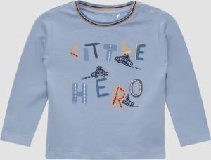 Langarmshirt mit Frontprint und Stickerei