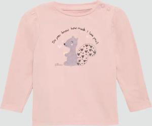 Langarmshirt mit Glitzer-Print