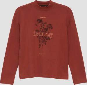 Langarmshirt mit gummiertem Neon-Print