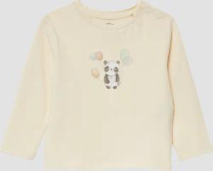 Langarmshirt mit Panda-Frontprint