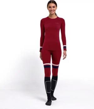 Langarmshirt mit V-Ausschnitt für Frauen Falke Maximum Warm