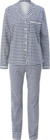Langer Pyjama mit Vichy-Muster