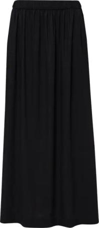 Langer Rock aus Leinenmix mit Eingrifftaschen