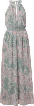 Langes Chiffonkleid mit Smok-Detail