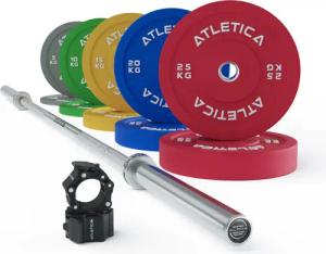 Langhantel Set | Alpha Weightlifting |150kg Bumper Plates | Pro Collars