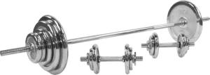Langhantelset Chrom 100 kg