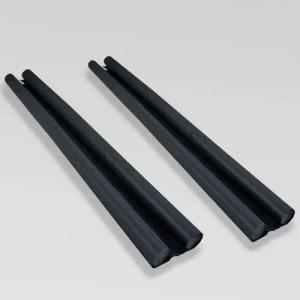 laro Zugluftstopper Zugluftstopper für Türen -Luftzugstopper Schwarz, 2-tlg.