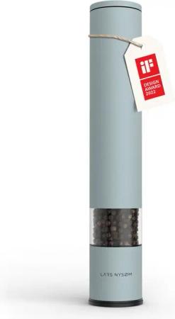 LARS NYSØM Gewürzmühle Lagom manuelle Bedienung, (1 Stück), Edelstahl XXL Gewürzmühle mit Keramikmahlwerk (Stufenlos)