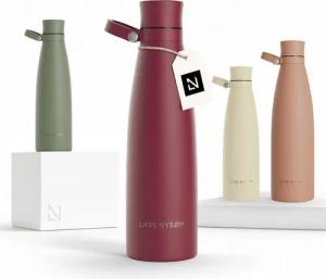 LARS NYSØM Thermoflasche Nåde, Vakuum Isolierung & Trageschlaufe: 12h heiß / 24h kühl