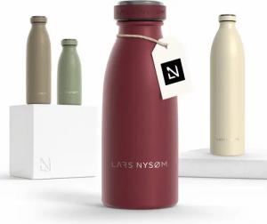 LARS NYSØM Thermoflasche Ren, Isolierflasche mit Vakuum Isolierung: 12h heiß / 24h kühl