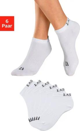LASCANA ACTIVE Sneakersocken (Packung, 6-Paar) mit eingestricktem Marken Logo
