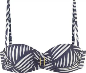 LASCANA Bügel-Bandeau-Bikini-Top Damen marine bedruckt Gr.44 Cup E