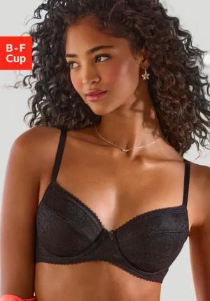 LASCANA Bügel-BH Damen schwarz Gr.95E