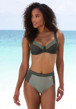 LASCANA Bügel-Bikini-Top Damen oliv Gr.38 Cup C