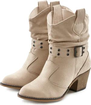 LASCANA Cowboy Stiefelette Damen beige Gr.42