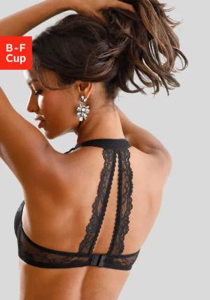 LASCANA Neckholder-BH Damen schwarz Gr.85E