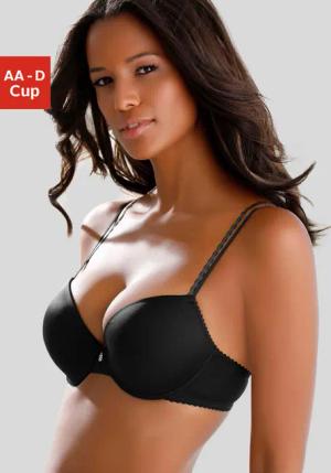 LASCANA Push-up-BH Damen schwarz Gr.80D