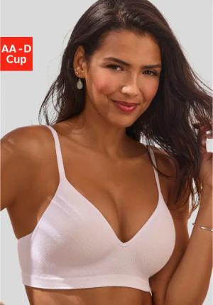 LASCANA Push-up-BH Damen weiß Gr.90AA