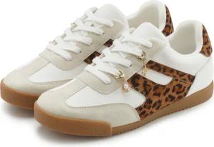 LASCANA Sneaker Damen weiß/leo Gr.39